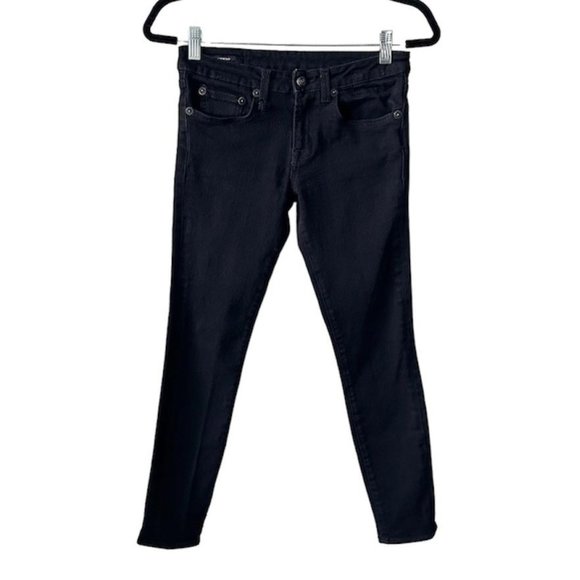 R13 Alison Crop Jeans in Black Rinse - Picture 1 of 13